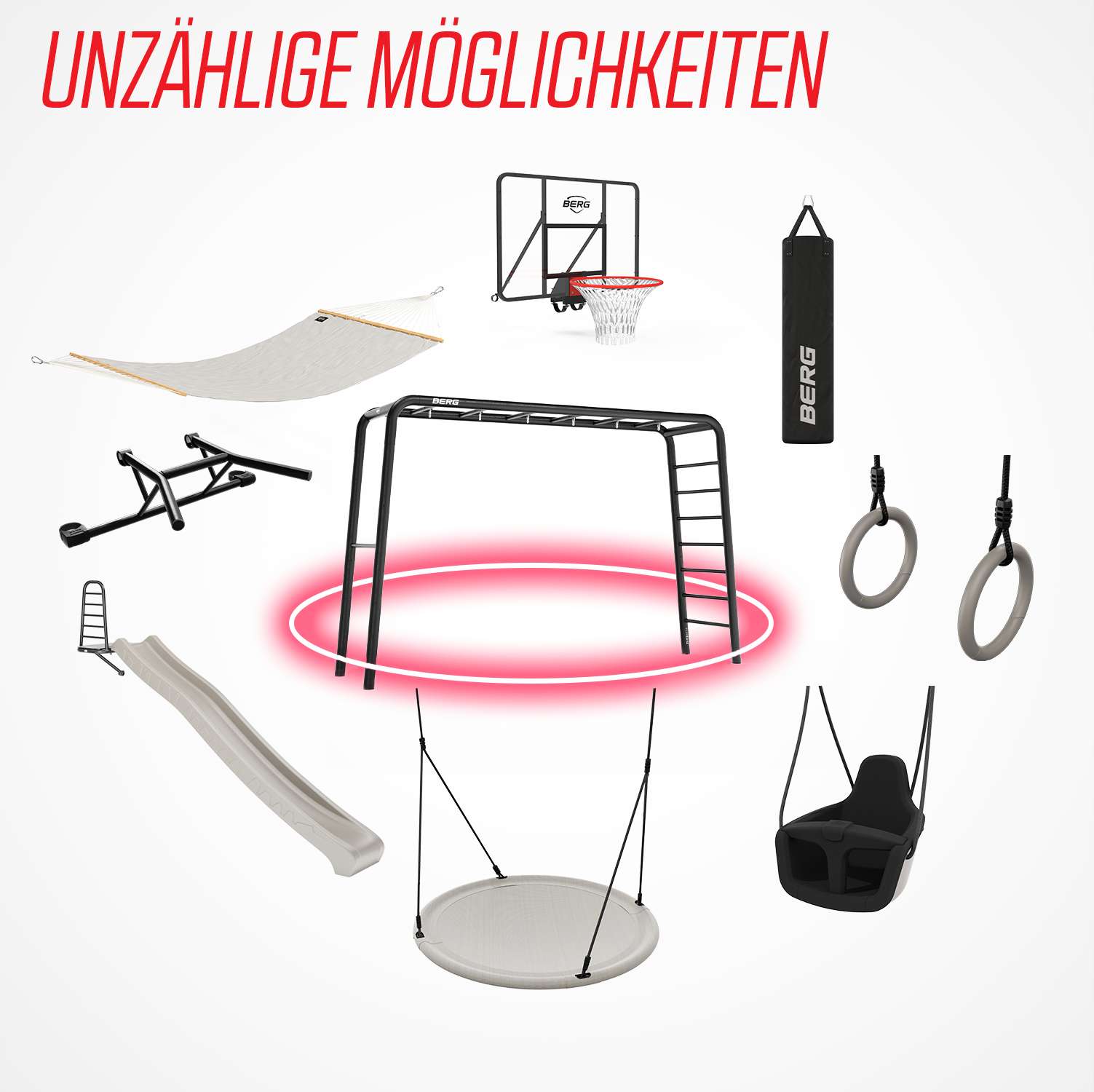BERG PlayBase Zubehör Fußballtorwand L (für PlayBase Large)